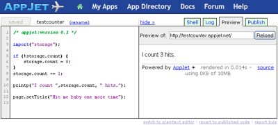 AppJet IDE (миниатюра)