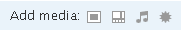 add media buttons