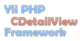 yii php cdetailview