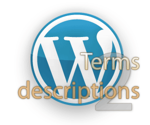 wp terms descriptions 2