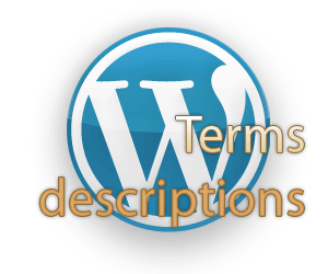 wp terms descriptions logo