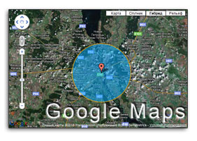 google maps circle logo