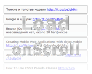 load on scroll