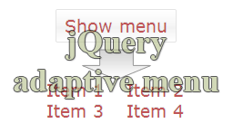 jquery adaptive menu
